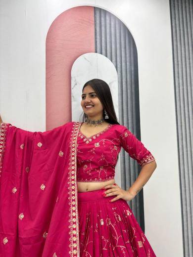 Tapi 318 crepe red Lehenga choli wholesale price in Surat